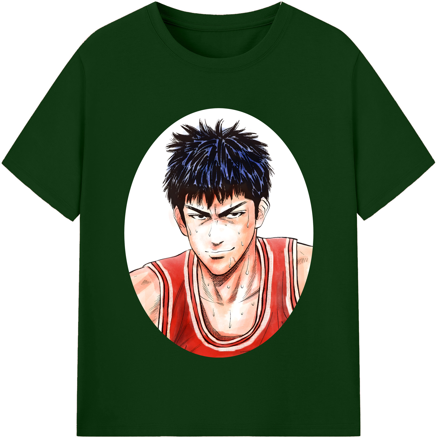 SLAM DUNK／スラムダンク 綿100％半袖Tシャツ（フロントプリント）